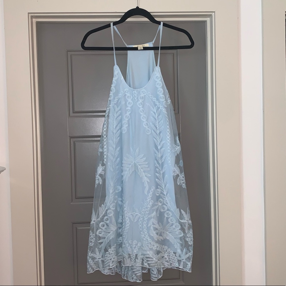 Light blue lace dress